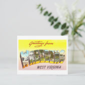Grußkarten im Vintage-Stil aus Wheeling, West Virg Postkarte (Stehend Vorderseite)