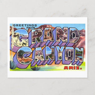 Grußkarten im Vintage-Stil vom Grand Canyon in Ari Postkarte