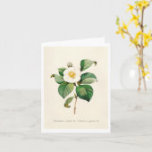Grußkarten - Japanisch Kamelien Karte (Gelbe Blume)