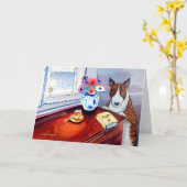 Grußkarten Karte (Gelbe Blume)