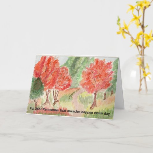 Grußkarten Karte (Gelbe Blume)