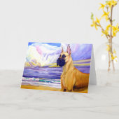 Grußkarten Karte (Gelbe Blume)