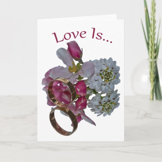 Grußkarten . Liebe ist... Karte (Vorderseite)