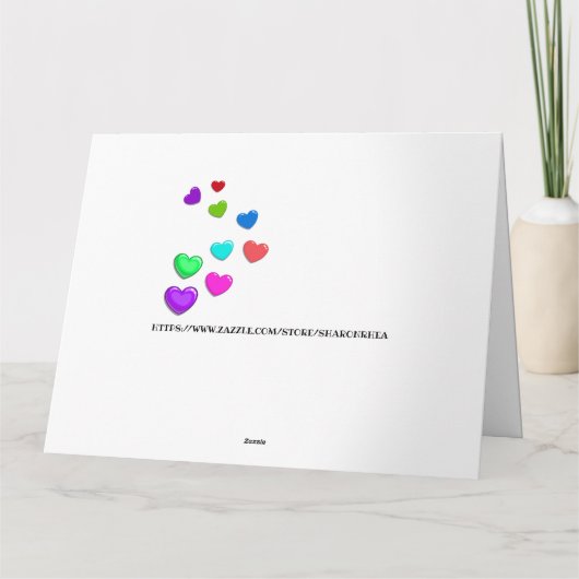 Grußkarten-Liebe Karte (Rückseite)