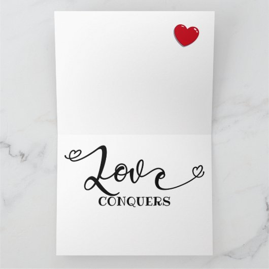 Grußkarten-Liebe Karte (Innenseite)