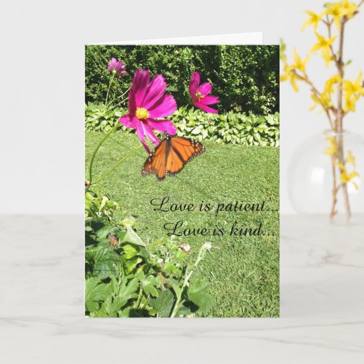 Grußkarten-LoveIsPatient Karte (Gelbe Blume)