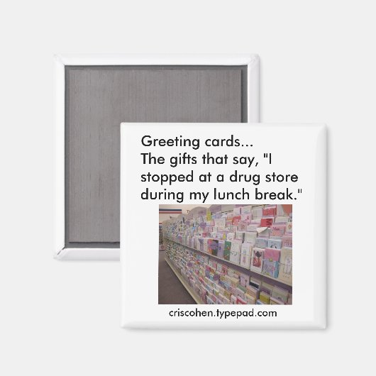 Grußkarten-Magnet Magnet (Vorderseite/Rückseite)