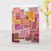 Grußkarten mit Doodles von Jill  Karte (Gelbe Blume)