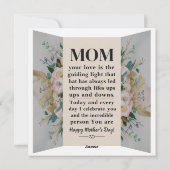 Grußkarten-Muttertagssonderaktion Feiertagskarte (Rückseite)