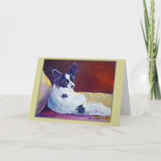 Grußkarten Papillon Karte (Vorderseite)