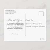 Grußkarten Postkarte (Rückseite)