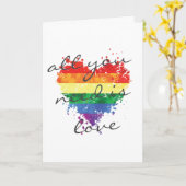 Grußkarten-Regenbogenherz - Sie brauchen nur Liebe Karte (Gelbe Blume)