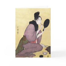 Grußkarten-Reproduktion  Vintage japanische Kunst