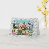 Grußkarten - Route 66 The Mother Road 18SQ Karte (Gelbe Blume)