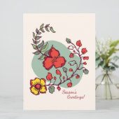 Grußkarten-Saison für Flachgrüße Karte (Stehend Vorderseite)