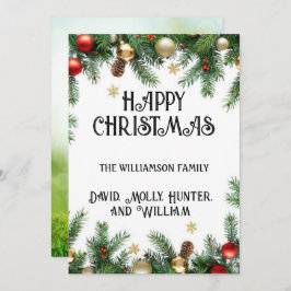 Grußkarten-Skript Frohe Weihnachtsfeiertag Feiertagskarte