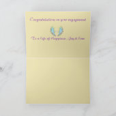 Grußkarten-Verlobung : Verlobung oder Hochzeit Einladung (Innenseite)