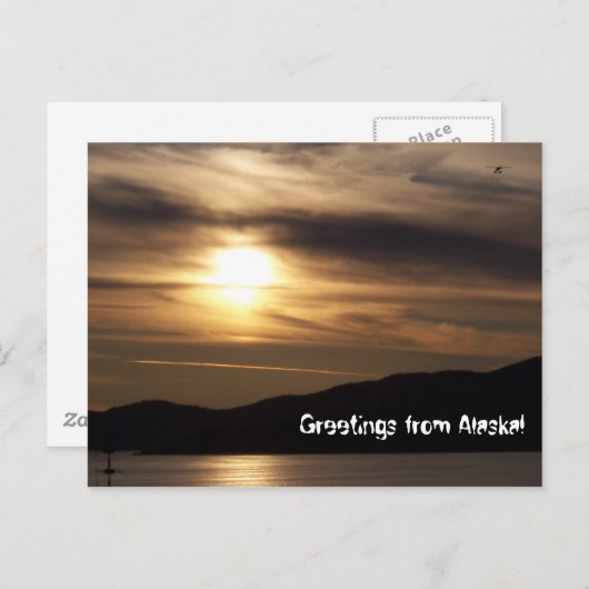 Grußkarten von Alaska Postkarte (Vorne/Hinten)