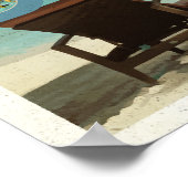 Grußkarten von Bora Bora Vintag Poster (Ecke)
