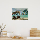 Grußkarten von Bora Bora Vintag Poster (Küche)