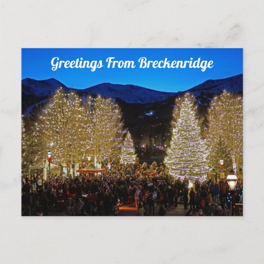 Grußkarten von Breckenridge Postcard Postkarte (Vorderseite)