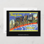 Grußkarten von Dallas Vintag Postcard Postkarte (Vorne/Hinten)