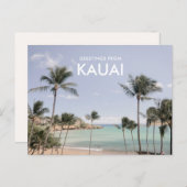 Grußkarten von Kauai Beach Postcard Postkarte (Vorne/Hinten)