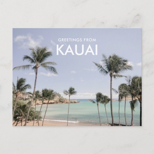 Grußkarten von Kauai Beach Postcard Postkarte (Vorderseite)