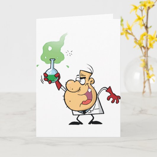 Grußkarten von Mad Scientists Karte (Gelbe Blume)