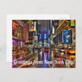 Grußkarten von New York City Times Square Postkarte (Vorne/Hinten)