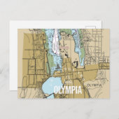 Grußkarten von Olympia WA Postkarte (Vorne/Hinten)