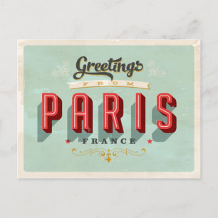 Grußkarten von Paris Postkarte