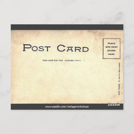 Grußkarten von Paris Vintag Postkarte (Rückseite)