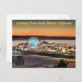 Grußkarten von Santa Monica, Kalifornien Postkarte (Vorne/Hinten)