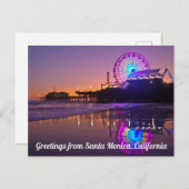 Grußkarten von Santa Monica, Kalifornien Postkarte (Vorne/Hinten)