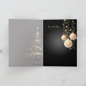Grußkarten, Weihnachtsbaum+Ornamente Feiertagskarte (Innenseite)