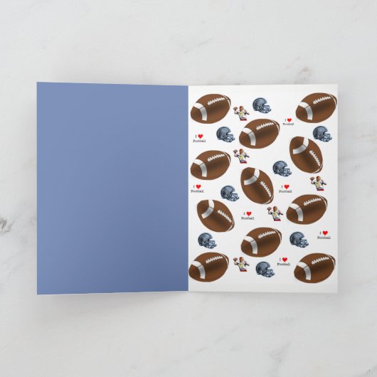 Grußkartenfußball Karte (Innenseite)