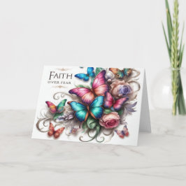 Grußkartengefallen über Furcht lebendige Card-12x1 Karte