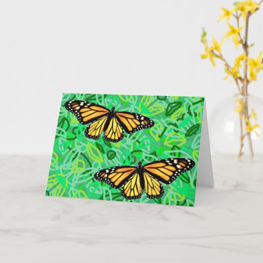 Grußkartenmonarchie/Abstrakte Blätter Karte (Gelbe Blume)