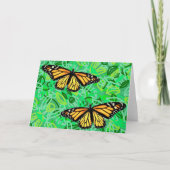 Grußkartenmonarchie/Abstrakte Blätter Karte (Vorderseite)