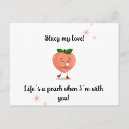 Grußkartenpfirsich Postkarte