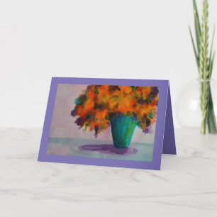 Grußkartenvase mit Blume Karte