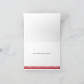 Grußkartenvorlage der Saison Feiertagskarte (Innenseite)