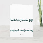 Grußkartenvorlage für grünes Gerahmtes Foto Karte (Rückseite)