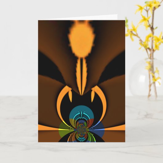 Grußkartenvorlage Karte (Gelbe Blume)