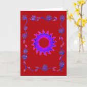 Grußkartenvorlage Karte (Gelbe Blume)