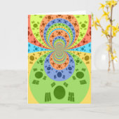 Grußkartenvorlage Karte (Gelbe Blume)