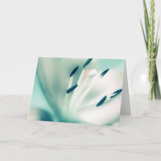 Grußkartenvorlage ~Patchouli Lily Blume Karte (Vorderseite)