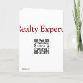 Grußkartenvorlage Realty Experts Karte (Rückseite)