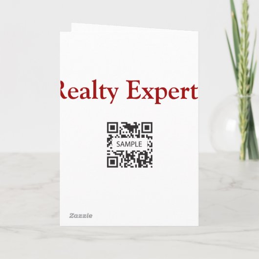 Grußkartenvorlage Realty Experts Karte (Rückseite)